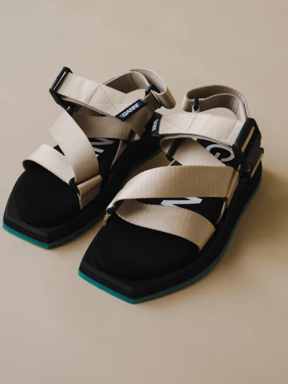 NEW⭐️ GANNI Performance Webbing Sandals